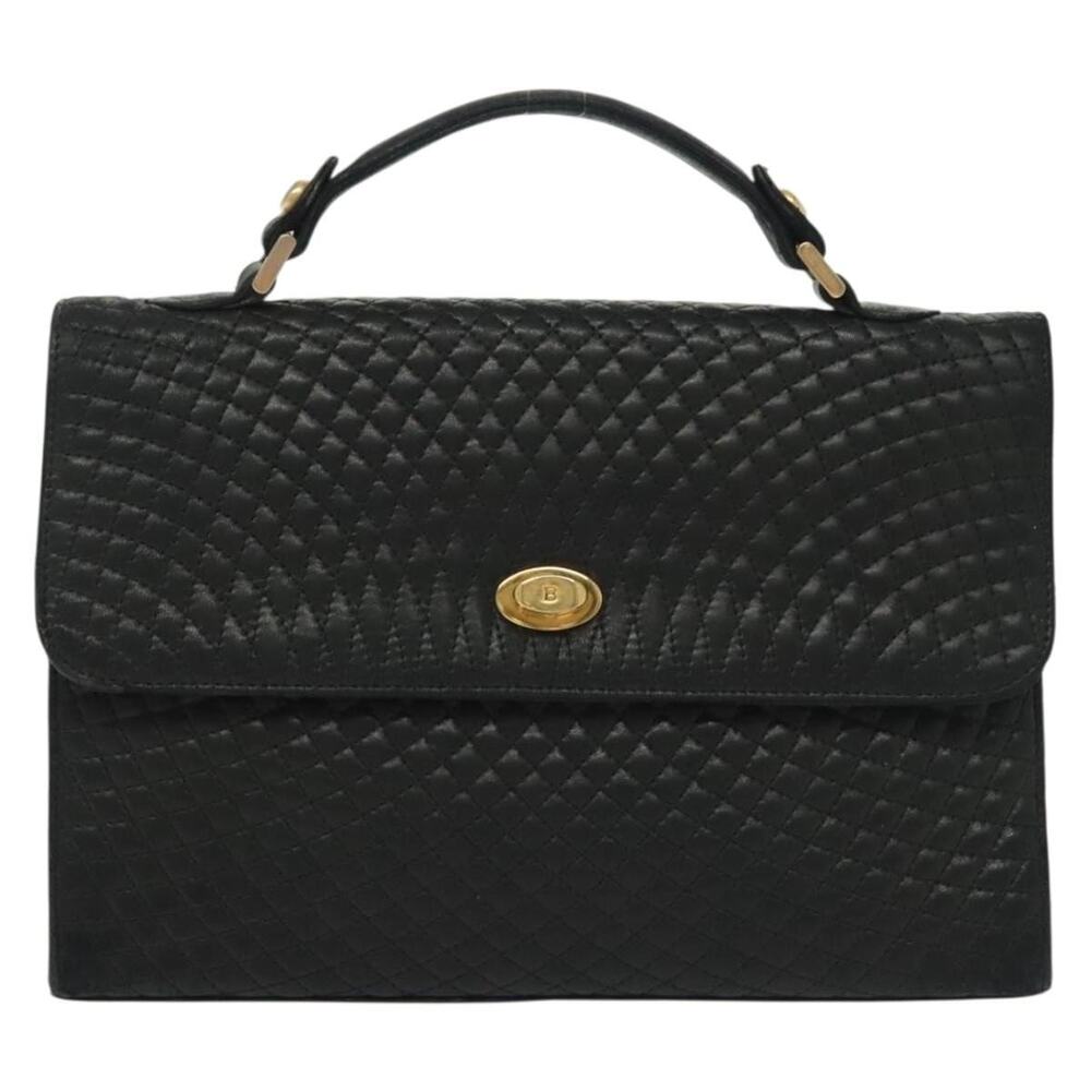 Bally Leather Handbag Black